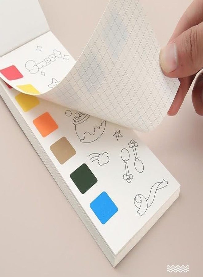بيتريتشور كتاب تلوين بيتريشور السحري للأطفال، مجموعة رسم كرتونية من 10 صفحات مع فرشاة، كتاب أنشطة تلوين للأعمار من 4 إلى 8 سنوات، هدية مثالية للأطفال من عمر 3 سنوات فما فوق (19.5 × 12 سم) - Image 4